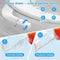 BYRISON Bidet for Toilet, Ultra-Slim Bidet Attachment with Dual Nozzle (Feminine/Posterior Wash), Adjustable Water Pressure, WC Toilet Seat Bidet with Brass Inlet and Metal Hose, Easy Installation