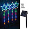 4 PCS Multi-Colored 60 LED Star Solar Christmas Pathway Outdoor Christmas Decoration Garden Lights