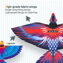 HANVON 2.4G Remote Control Bird Toy RC Bird Bionic Flying Bird,6-axis Gyro,Fabric Single Wing Lifting Design,Easy Indoor Outdoor RC Toy for Kids,Boys and Girls,Go Go Bird Bennu
