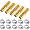 Abeillo 5 Pack Garden Hose Repair Kit, Hose Repair Connectors with Clamps,Air Hose Fittings,Water Hose Mender kit,Small Garden Hose Parts and Connectors for Water Hose (0.39''Dia)