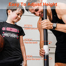 Aimking Portable Basketball Hoop System 29 Inch Impact Backboard 3.2FT to 7.2FT Telescoping Adjustment Basketball Goal System for Indoor Outdoor