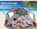 Mountview Beach Umbrella Outdoor Umbrellas Garden Sun Shade Shelter 2.13M Red