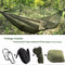 Anti-roll Double Hammock Camping Hammock - Double Hammock with Removable Mosquito Net Portable Hammocks for Trees with Adjustable Tree Straps for Travel, Camping