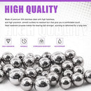 Swpeet 330Pcs 16 Size 1mm 2mm 2.5mm 3mm 3.5mm 4mm 4.5mm 5mm 5.5mm 6mm 7mm 8mm 9mm 10mm 11mm 12mm Metric Steel Loose Bicycle Bearing Steel Ball Precision Balls Assortment Kit for Bicycles Casters