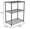 Amazon Basics 3-Shelf Adjustable, Heavy Duty Storage Shelving Unit (113.4 kgs loading capacity per shelf), Steel Organizer Wire Rack, Black (58.93 x 34.04 x 76.2 CM, LxWxH)