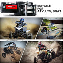 X-Bull 12V 3000LBS/1360kg Electric ATV Winch 2 Remote Wireles Control Steel Cable Boat ATV Kit…