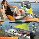 Boaton Marine Boat Rail Cup Holder, No Drilling Install Boat Drink Holder for Bimini Top Cover Or Pole, Pontoon Boat Accessories, Universal Can Holders for Pontoon Boat, Bass Boat, Jon Boat, Jet Ski