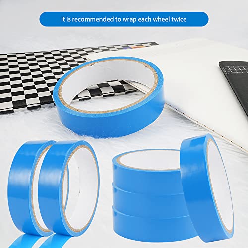 10 m Bicycle Tubeless Rim Tape, Blue Puncture Protection Tape for Bicycle Protection, Self-Adhesive Vacuum Tubeless Bicycle Tyre Tape for MTB Mountain Road Bike, 21 mm