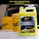 Meguiar's Ultimate Wash and Wax, Car Wash and Wax Cleans and Shines in One Step, Wash, Shine, and Protect with an Enhanced pH Neutral Car Paint Cleaner, 1 Gallon, 128 Fl Oz (Pack of 1)