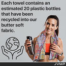 rant Print Microfiber Gym Towel - Super Absorbent & Quick-Drying - Ultra Soft, Double-Sided Sports Towel with Eye-Catching Designs - Compact & Lightweight - Ideal for Yoga, Travel, and Active Lifestyles (Blue)