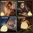 【MUID Original Authentic】 Slug Night Light, Nursery Squishy Lamp, Silicone Night Light for Breastfeeding, Cute Animal Bedside Lamp for Baby Kids Teens, Soft Nightlight with Touch Sensor for Bedroom