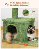 PAWZ Road Cactus Cat Tree 102cm Cat Tower Cat Scratching Post with Cat Condo, Large Hammock and Dangling Balls for Indoor Cats