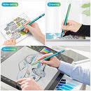 Stylus Pen for Touch Screens, Active Digital Pens Rechargeable 1.5mm Fine Tips Smart Pencil Compatible with iPad iPhone and Most Tablet with Glove by OOCLCURFUL (Blue+Light Green)
