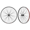 Venzo Mountain Bike Bicycle MTB 26" Double Wall Alloy Wheelset - Compatible with 5/6/7/8 Speed Thread-on Freewheel - Bolt-on Axle Front & Rear - 18mm Inner Rim Width