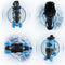LIRENGUI Roller Skates for Boys, Girls Roller Skates for Kids Boys with All Wheels Lighting Up, Outdoors Indoors Adjustable Roller Skates for Black n Blue (Size 4-7)