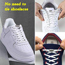 (1 Pair) Elastic No Tie Shoelaces, Proxima Direct Semicircle Shoe Laces Quick Lazy Metal Lock Laces Shoe Strings, System With Elastic Shoe Laces - One Size Fits All Kids & Adult, Elderly（White）