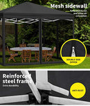 Mountview Gazebo Pop Up Marquee Outdoor Canopy 3x3m Wedding Tent Mesh Side Wall