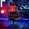 Fantasylab Big and Tall Gaming Chair Office Chair Gaming Chair with Massage Lumbar Pillow Gamer Chair for Adults Computer Game Chair with Adjustable Armrest High-Back PU Leather Gaming Chair 400lb