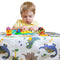 Splat Mat for Under High Chair/Arts/Crafts by Hoitsky, 51"(130 cm) Baby Anti-Slip Food Splash and Spill Mat for Eating Mess, Waterproof Floor Protector and Table Cloth (Dinosaur)