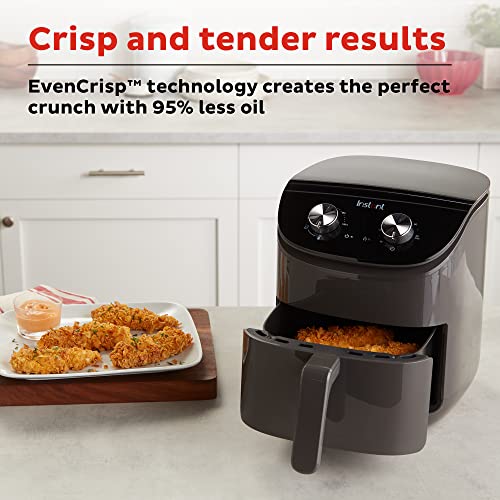 Instant Pot Air Fryer 4L - Air Fryer/ Easy-to-use dial controls - Grey -1600W