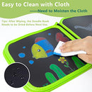 ZCOINS Erasable Doodle Book Set, Children's Educational DIY Portable Graffiti Blackboard Drawing Board, Gifts for 3-8 Years Old Boys Girls (14 Pages+ 12 Pens+ 6 Copy Templates, Dinosaur Style)