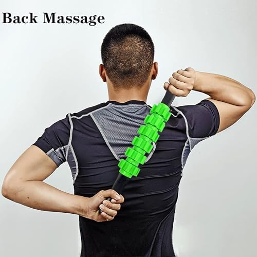 Muscle Roller Stick for Athletes,Deep Tissue Massager for Muscle Soreness, Stiffness and Pain Relief,Portable and Durable Design for Pre and Post Workout Recovery