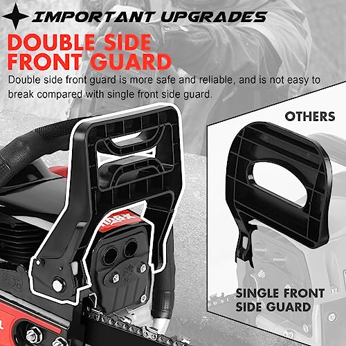 X-BULL Chainsaw 62CC 22 Inch Guide Board Chain saws 2-Cycle Gasoline Handheld Cordless Petrol Chain Saws for Trees Gas Powered Farm, Ranch and Garden Tools
