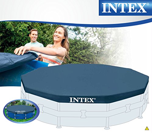 Intex Round Pool Cover, 12 Feet x 10 Inch, Blue, 366 x 366 x 25 cm