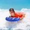 CLISPEED Inflatable Pool Float Surfboard Portable Bodyboard with Handles for Beach Surfing Swimming Summer Water Fun (Blue)