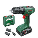 Bosch Home & Garden 18V Cordless Impact Hammer Drill Driver With 2.0Ah Battery, Charger and Case, 2 Speed, 20 Torque Settings, 13mm Chuck, 40Nm