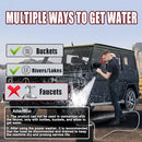 Cordless Power Washer for Milwaukee 18V Battery - PEDONY 550 PSI 1.0GPM Portable Pressure Cleaner with 6-in-1 Nozzle for Car Floor Fence Wall Cleaning (Battery Not Included), RED (YC-MWQ-SQJ-JS)