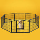 i.Pet 24" Large 8 Panel Pet Dog Playpen Rabbit Play Pen Playpens Fence Cage Cages Puppy Exercise Enclosure Crate Pets Barrier Portable Outdoor Indoor Run Gate Guinea Pig Heavy Panels Kennel