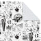 Hallmark Nightmare Before Christmas Flat Wrapping Paper Sheets with Cutlines on Reverse (12 Folded Sheets) for Christmas, Birthdays, Halloween, Jack Skellington, Sally, Zero, Black, White, Red, 0005EW 1001
