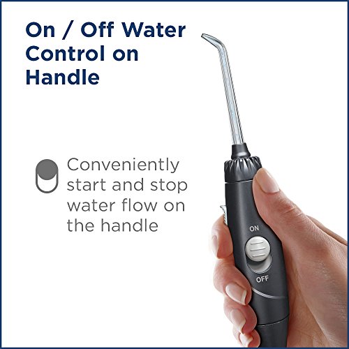 Waterpik Ultra Professional Water Flosser WP-660 - 10 Pressure Settings - 90 Seconds Water Capacity - Removes Plaque - 7x Flosser Tips - Oral Hygiene - Ideal for Implants - Black