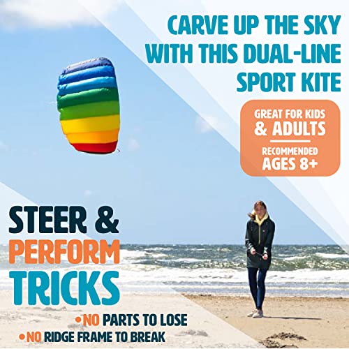 HQ Kites Symphony Beach III 1.3 Stunt Kite 51" Dual - Line Sport Kite