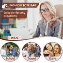 Handbags for Women, VASCHY Smooth PU Leather Top Handle Bag Tote Bag with Triple Compartments Ladies Satchel for Work, Daily Brown