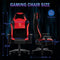 Fantasylab Big and Tall Gaming Chair Office Chair Gaming Chair with Massage Lumbar Pillow Gamer Chair for Adults Computer Game Chair with Adjustable Armrest High-Back PU Leather Gaming Chair 400lb