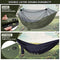 Overmont Double Layer Hammock with Mosquito Net, TÜV-Certified, 400 kg Load Capacity, Outdoor Breathable Hammocks for Camping, Travel, Trekking, Garden, 280 x 185 cm, Made of Nylon Parachute