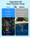 BlueFire Solar Fountain, Living Solar Fountain for Bird Bath, Floating Water Fountain Pump, Solar Powered Water Bubbler Pump for Garden, Birdbath, Pool, Pond, Outdoor