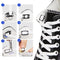 ZHENTOR Elastic No Tie Shoe Laces, Stretch Tieless Shoelaces for Adults and Kids Sneakers Shoe Strings, K05-white(2 Pairs), 2 pairs