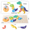 6-Pack Wooden Animal Growth Puzzle， Puzzles for Kids Ages 3-5 ，Montessori Toys for 3 4 5 Year Olds ，Gifts for 2-4 Year Old Boys Girls