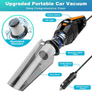 FRESMOL Portable Car Vacuum Cleaner High Power 8000PA/100W/DC12V, 16.4Ft Corded Handheld Car Vacuum with LED Light, Deep Detailing Cleaning Kit of Car Interior with Dry for Men/Women