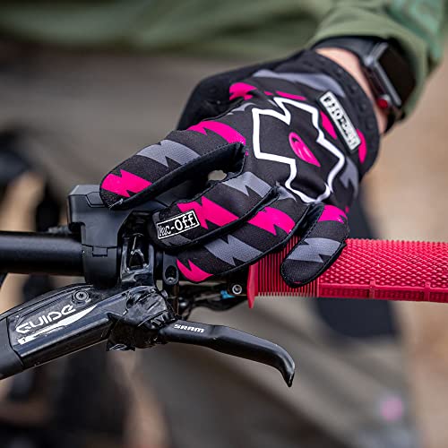 Muc-Off Unisex's Bolt MTB, Large-Premium, Handmade Slip-On Gloves for Bike Riding-Breathable, Touch-Screen Compatible Material Rider