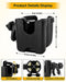 Universal Stroller Cup Holder with Mobile Phone Case, 2-in-1 Strollers Storage Rack, 360 Degrees Rotation Drink Holder for Bike, Pushchair, Wheelchair, Walker,Bicycle, Fits Most Cups