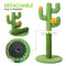 UPET Cat Scratching Posts 60cm Tall Cute Cactus Cat Tower Premium Unique Kitten Claw Scratcher Sisal Scratch Posts Vertical Green Kittens Scratch Post with Sisal Rope for Indoor Small Large Cats