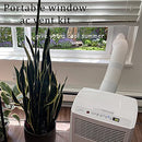 Portable Air Conditioner Window Kit, Portable AC Window kit with 2pack 3m Seal, Sliding AC Vent Kit for Exhaust Hose (5.1"/13cm)