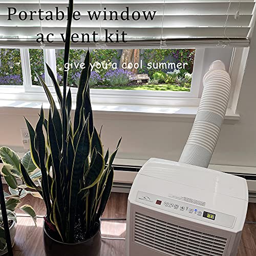 Portable Air Conditioner Window Kit, Portable AC Window kit with 2pack 3m Seal, Sliding AC Vent Kit for Exhaust Hose (5.1"/13cm)