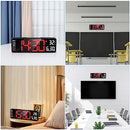 AMIR Digital Clock, 13" Large Display LED Wall Clock for Living Room Decor, Big Digital Wall Clock with Remote Control, Timer, 12/24H, Automatic Brightness Dimmer Big Clock with Day/Date/Temperature