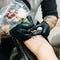 Packware Nitrile Disposable Black Gloves - Latex & Powder Free Work Gloves - Non-Sterile Natural Rubber Gloves for Medical Use, Sensitive Skin, Cleaning and General Use - 100pcs (Large) Black