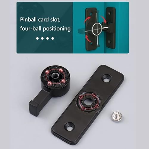 1PC Luminous Sliding Door Latch Lock,Barn Door Lock,90 Degree Gate Latches Heavy Duty Flip Latch Safety Door Bolt Latch,90 Degree Self Luminous Sliding Barn Door Latch,Door Bolt Latch Lock for Barn
